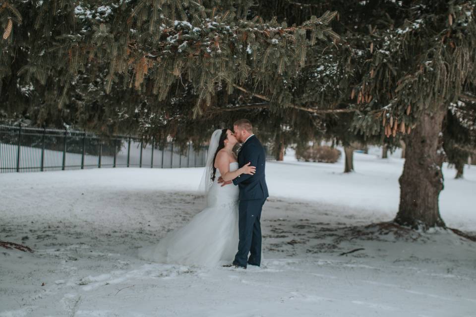 Sam + Matt's winter wedding