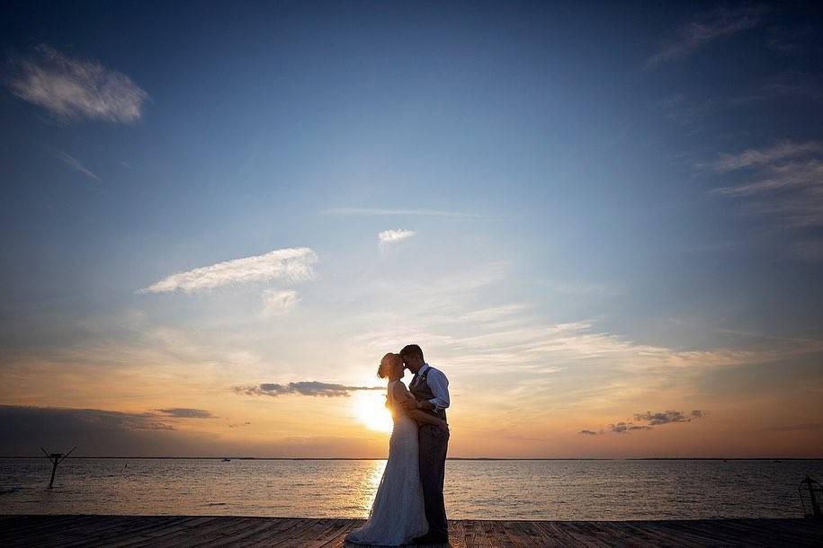 Sunset Wedding Couple
