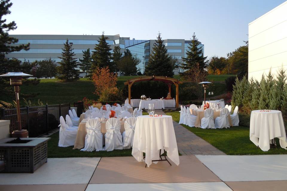 Cocktail and reception tables