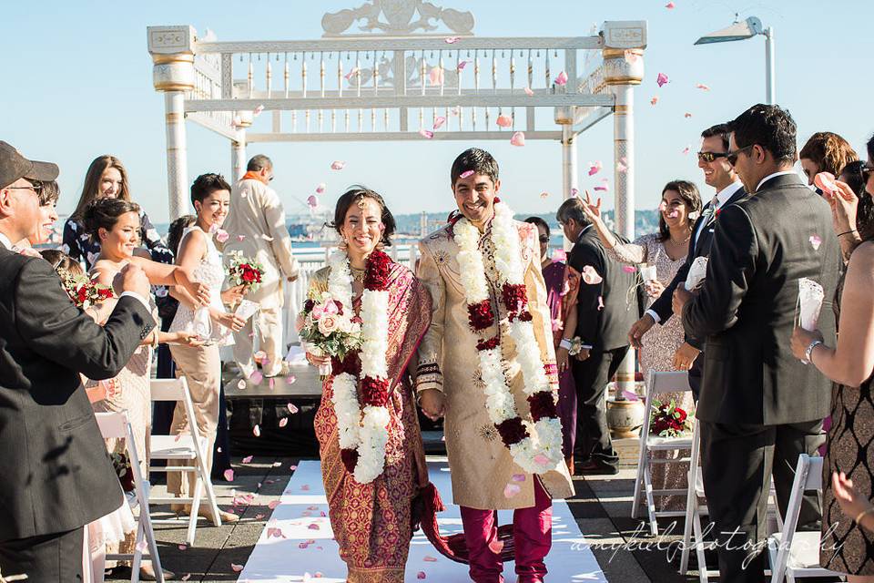 Rooftop ceremony