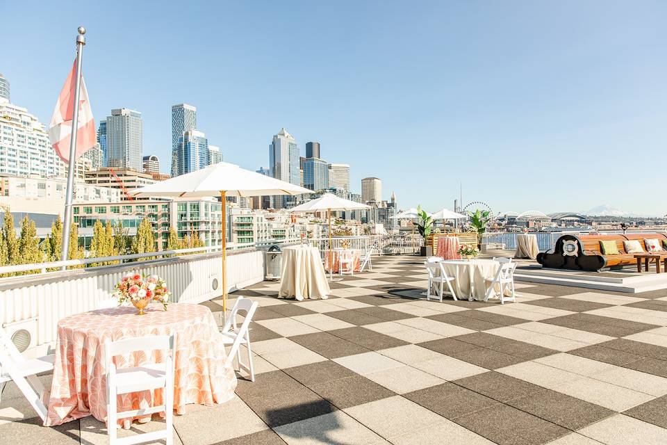 Rooftop reception