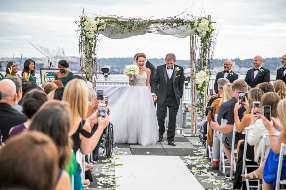 Rooftop ceremony