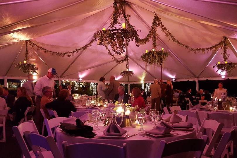 Blush Pink Tent illumination