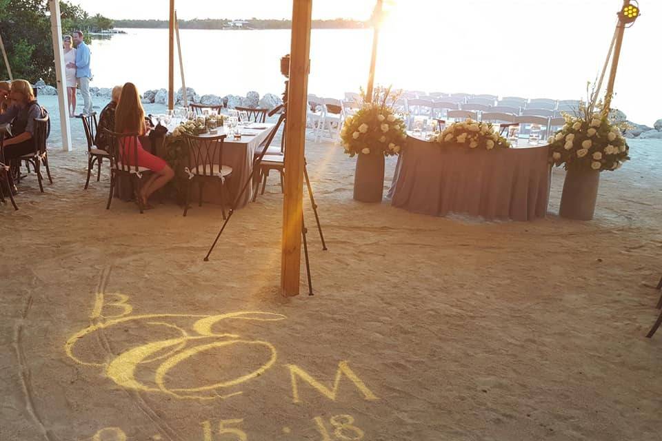 Custom Gobo Sand projection