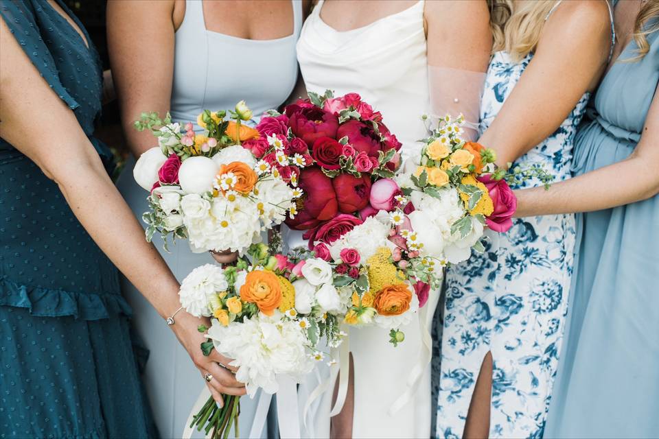 Bridesmaid bouquets