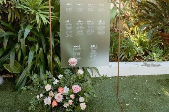 Frosted Seating Chart