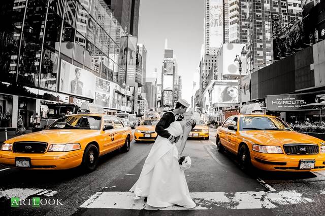Time square wedding