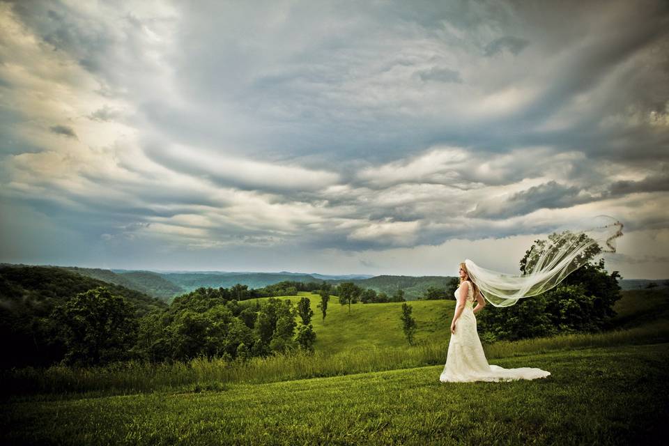 Couple during wedding ceremony