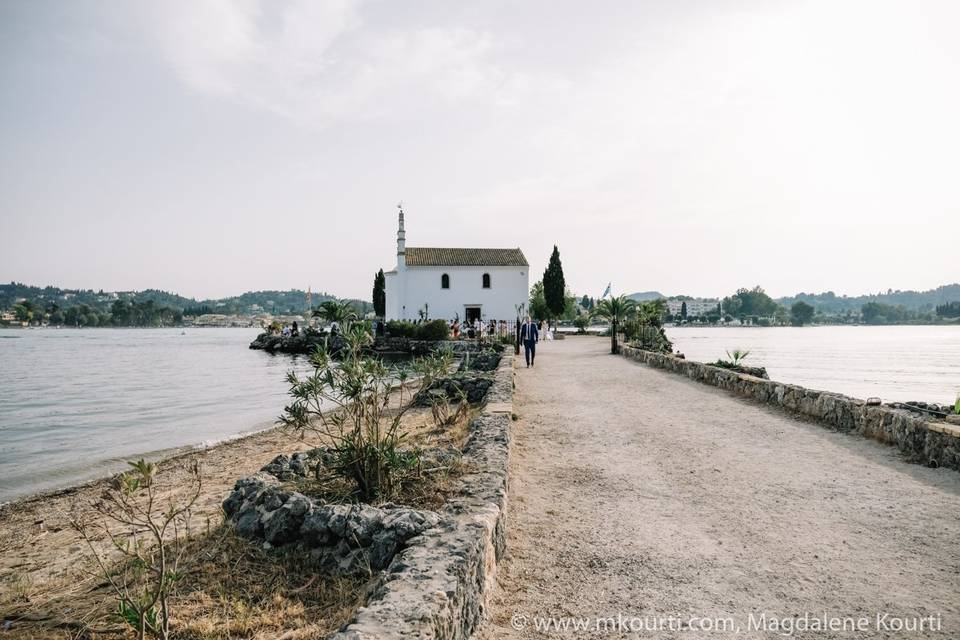 Idyllic church in Greece