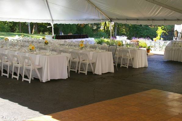 Tented reception