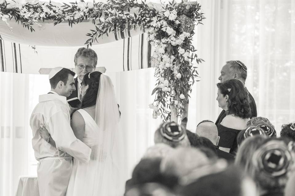 Indoor wedding ceremony