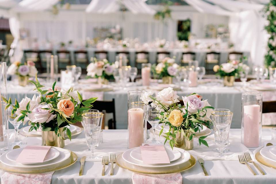 Tented reception in Colorado