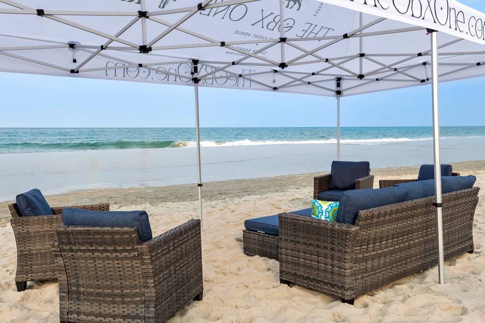 Daily Beach Cabana Setup