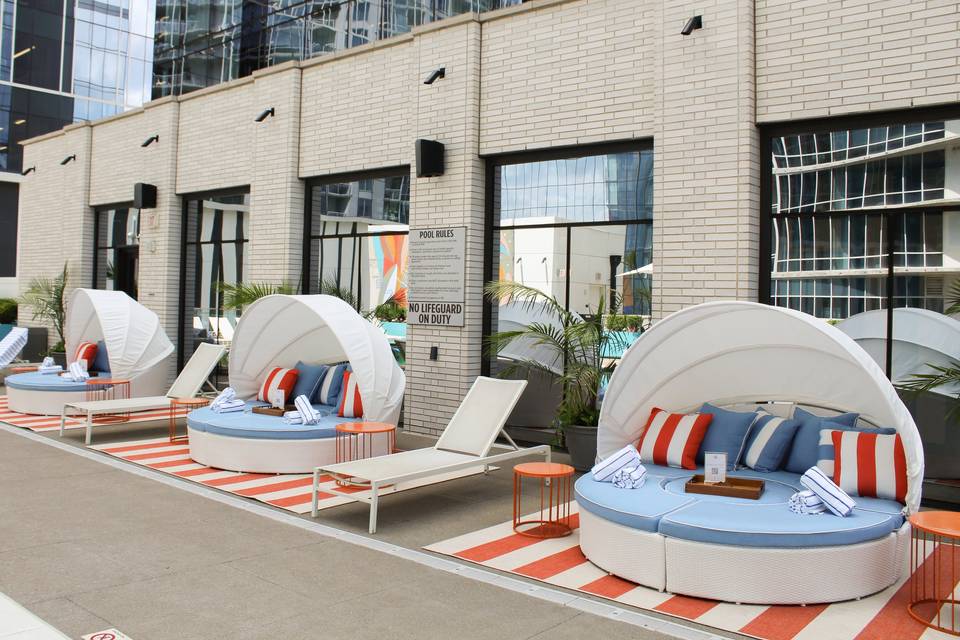 Poolside Cabanas