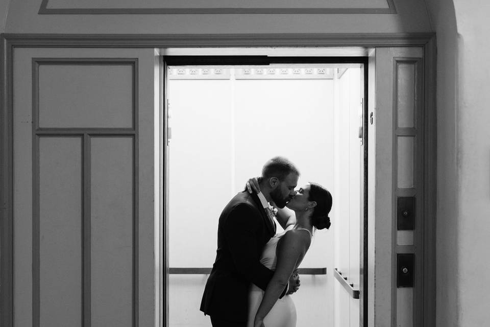 Elevator kiss