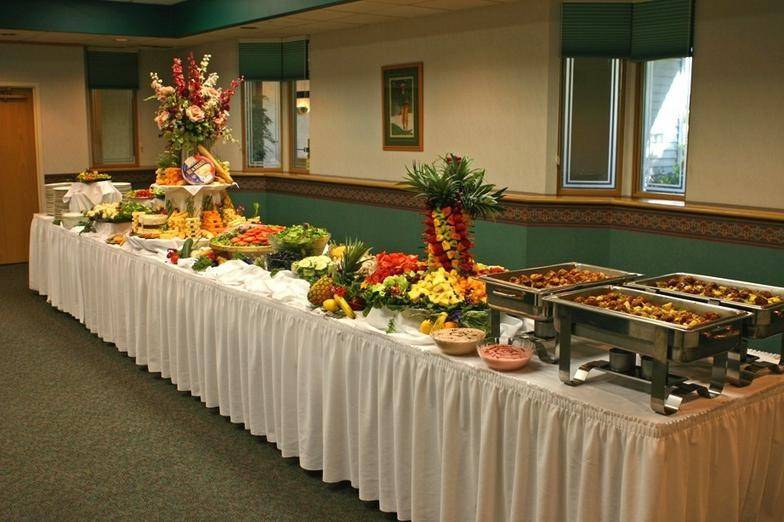 Buffet table