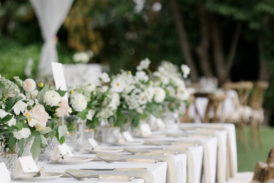 Long table centerpieces