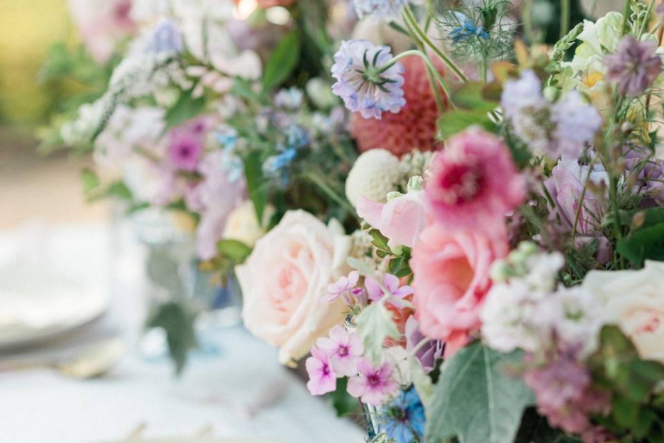 Lavendar and blush floral