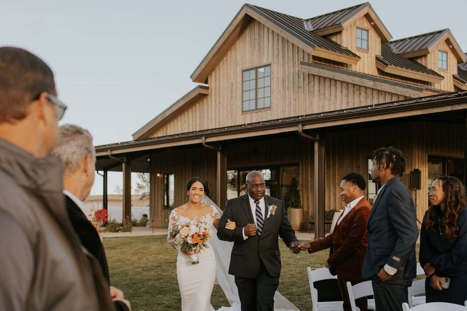 Walking down the aisle