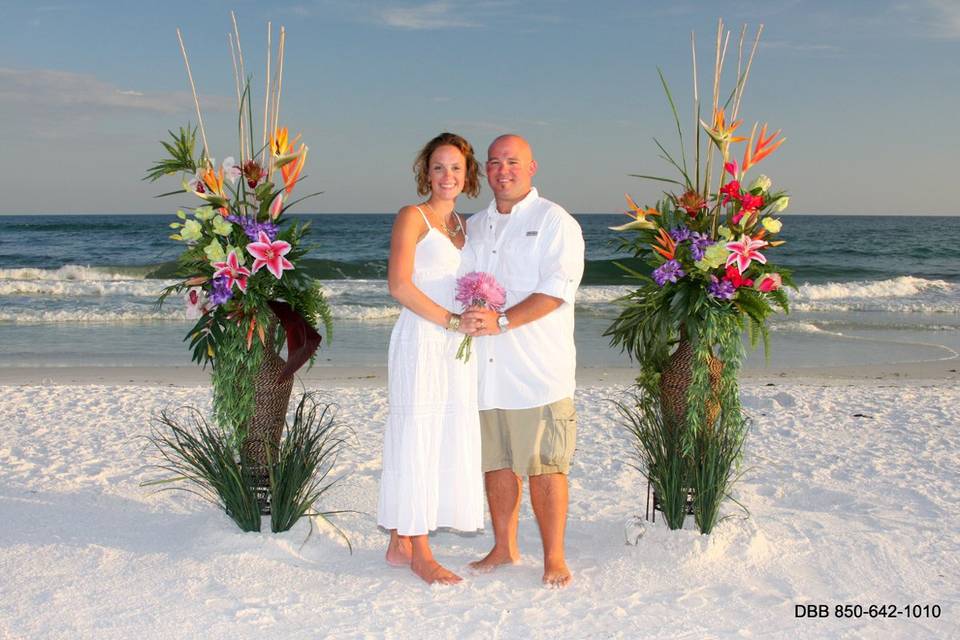 Tropical for weddings in Destin Florida