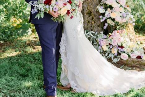 Lavender Romantic Barn Wedding