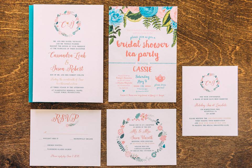 Bridal shower invitation