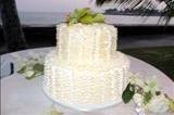 Passion Fruit Filling Cake with Butter Cream Frosting