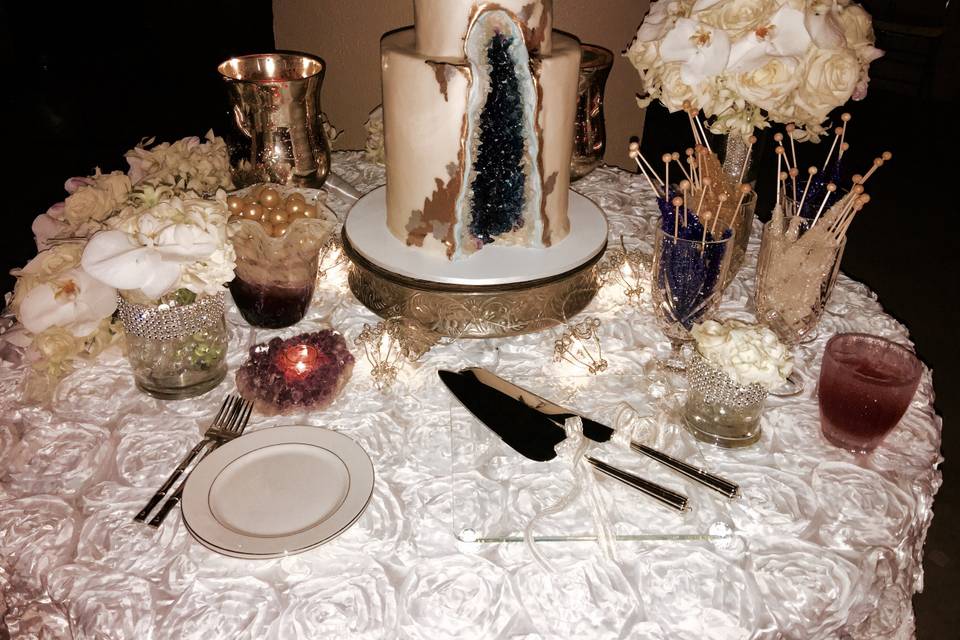 Geode Wedding Cake