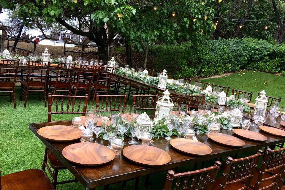 Water front Table Top Rentals