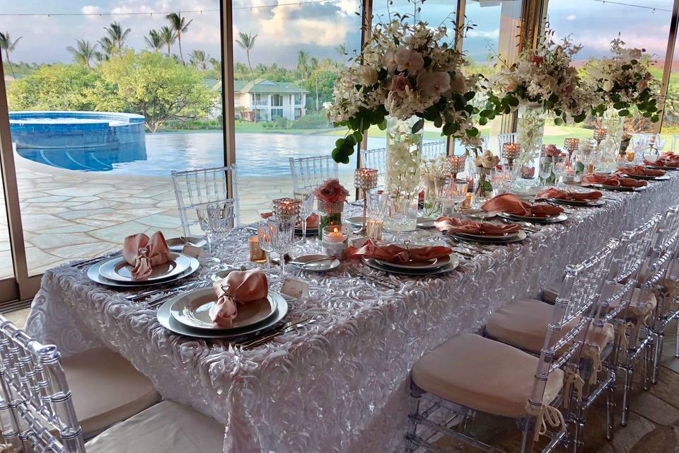 Table Top with Blush Accents