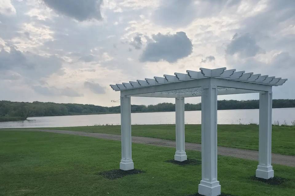 Outdoor ceremony space