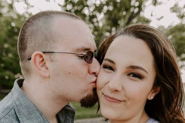 Engagement photo makeup