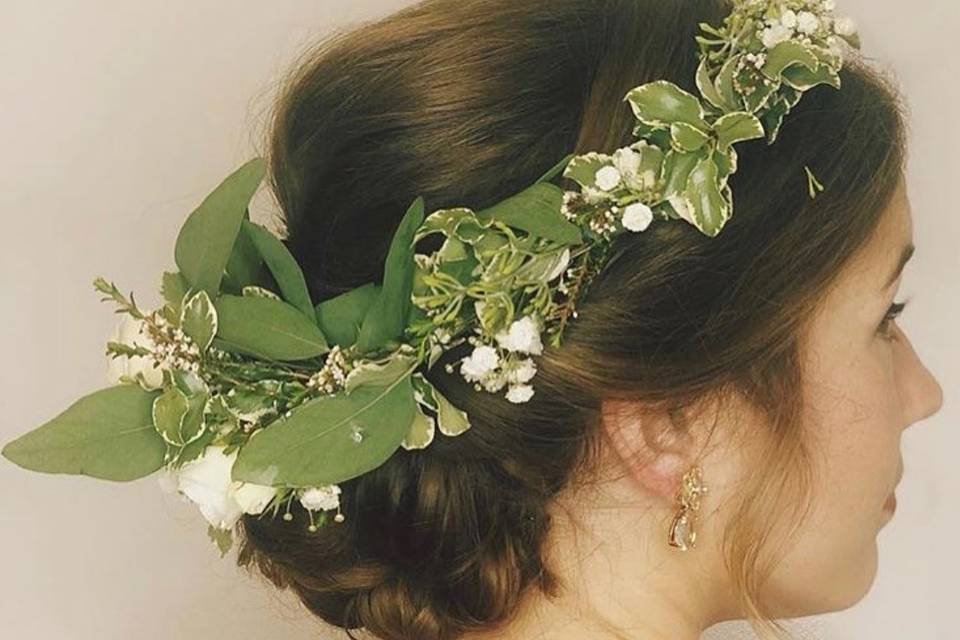 Greenery flower crown