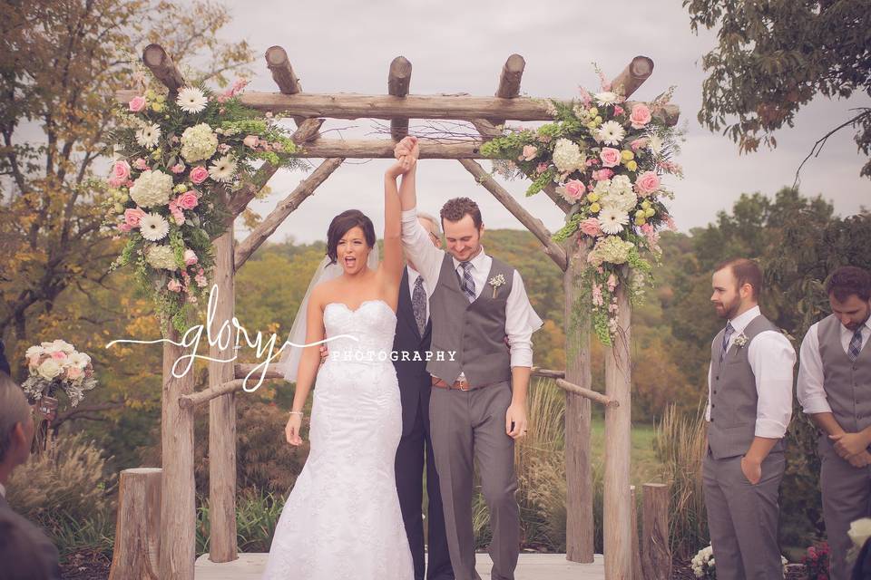 Square Wood Centerpiece Bases — Haue Valley: St. Louis Wedding Venues