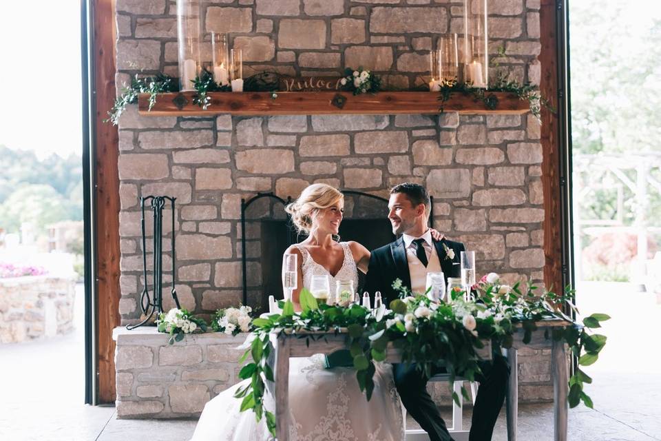 Square Wood Centerpiece Bases — Haue Valley: St. Louis Wedding Venues