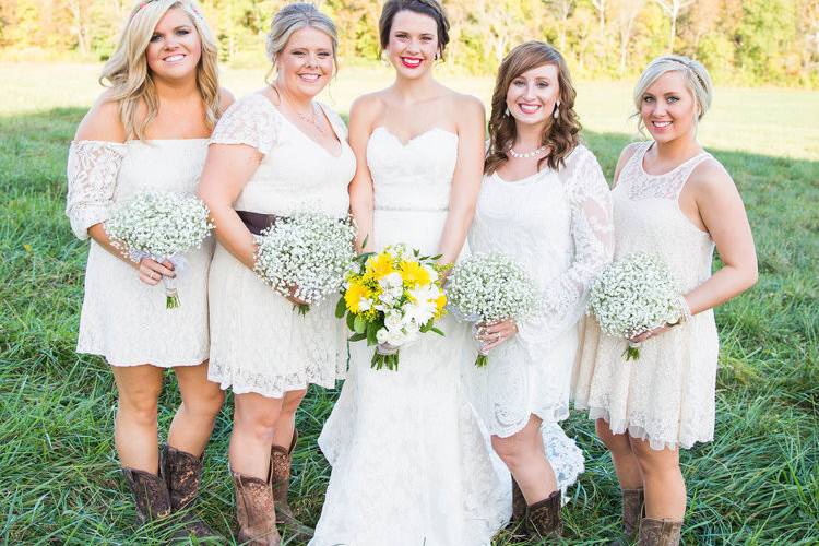 Square Wood Centerpiece Bases — Haue Valley: St. Louis Wedding Venues