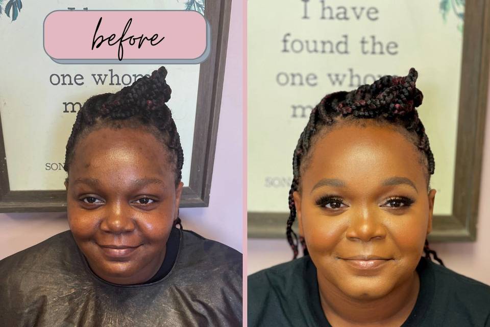 Client before & after