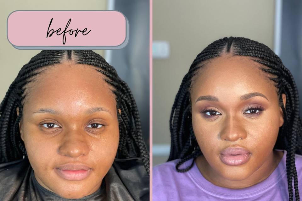 Client before & after