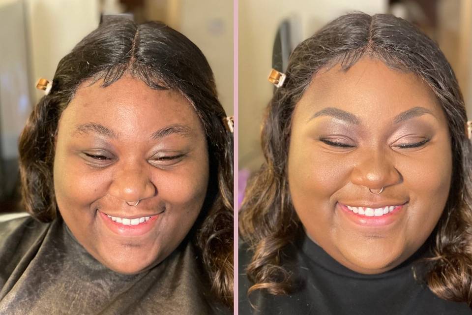 Client before & after