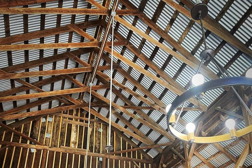 Roof top of historic barn
