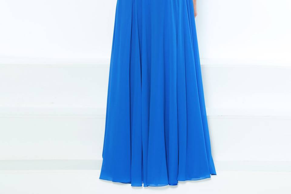 Blue bridesmaid dress