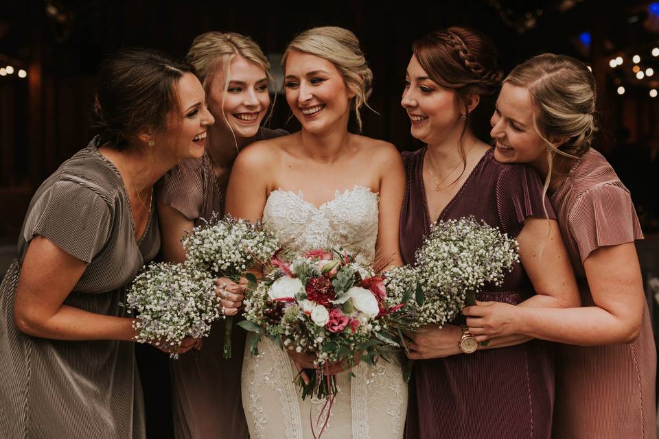 Bridal party hair + makeup