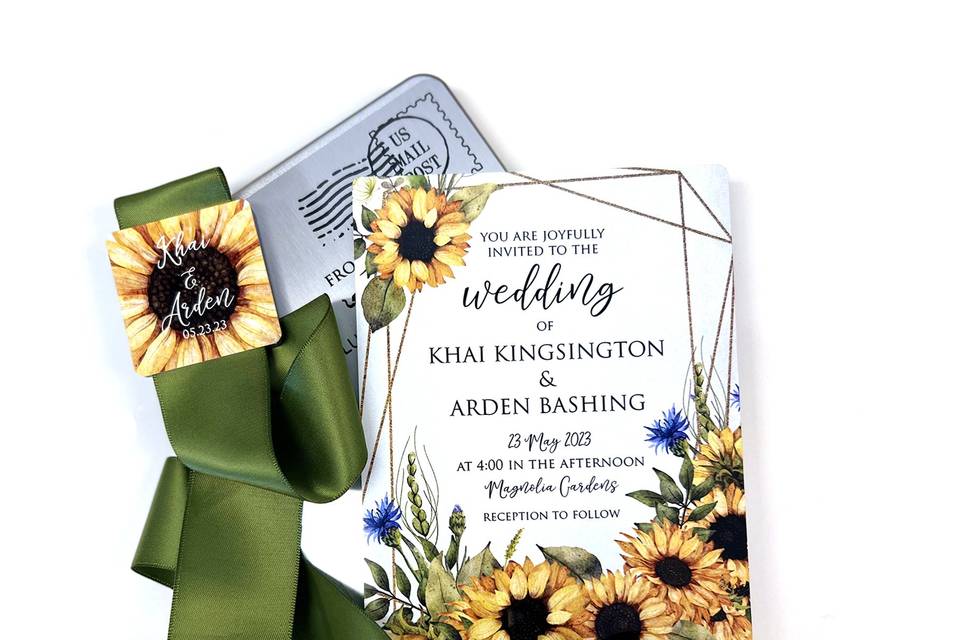 Sunflower Wedding Invitations