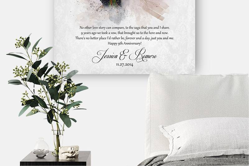 Watercolor Wedding Portrait