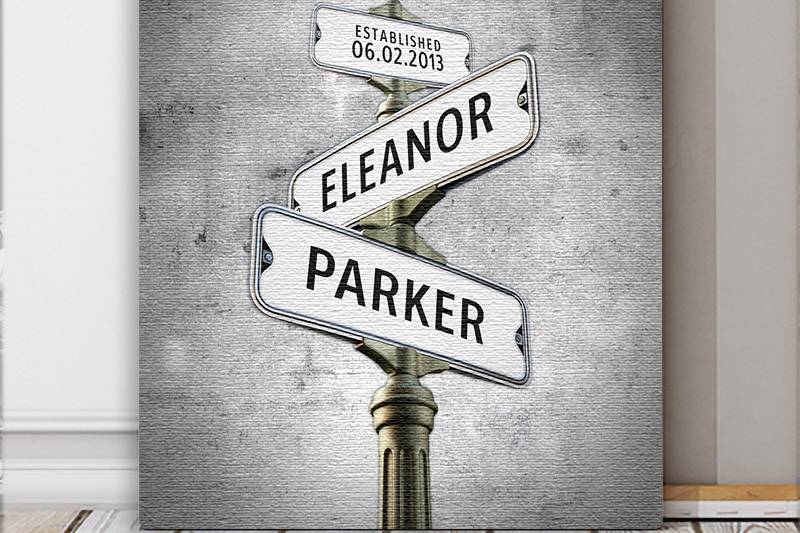 Lovers Crossroads Metal Plaque