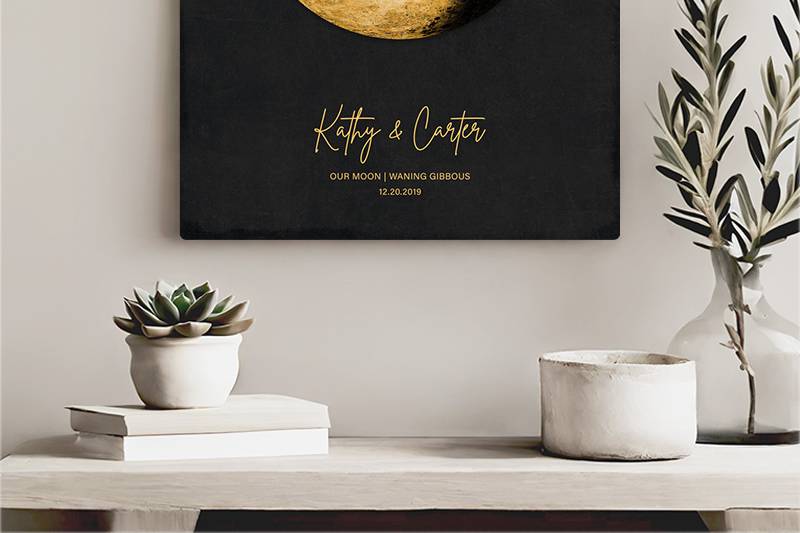 Moon Phase Wedding Gift