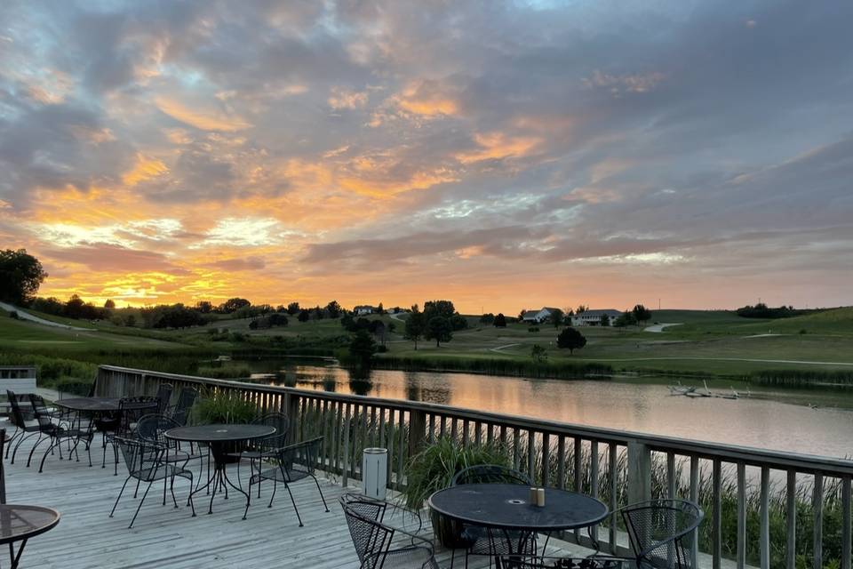 OUTSIDE AT SUNSET