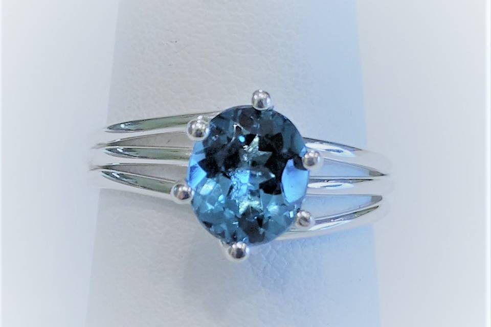 Swiss blue topaz