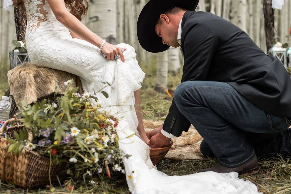 Foot washing ceremony