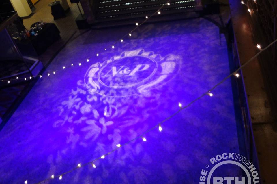 Monogram floor projection